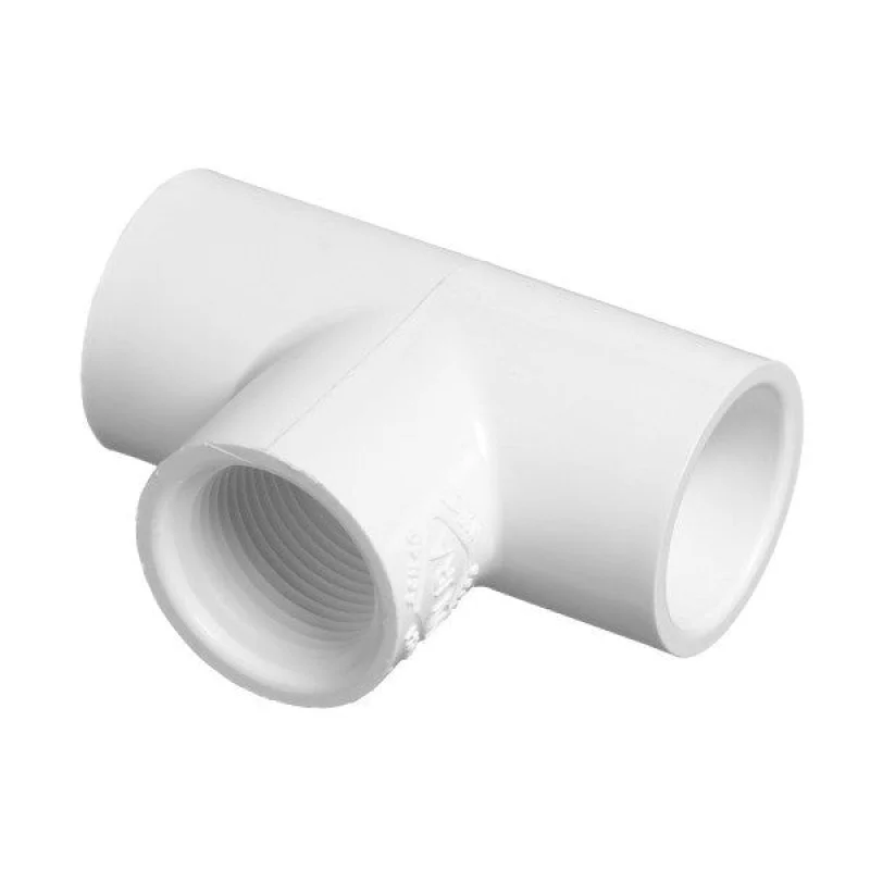 1" Schedule 40 PVC Tee - Socket x Socket x FIPT (402-010)