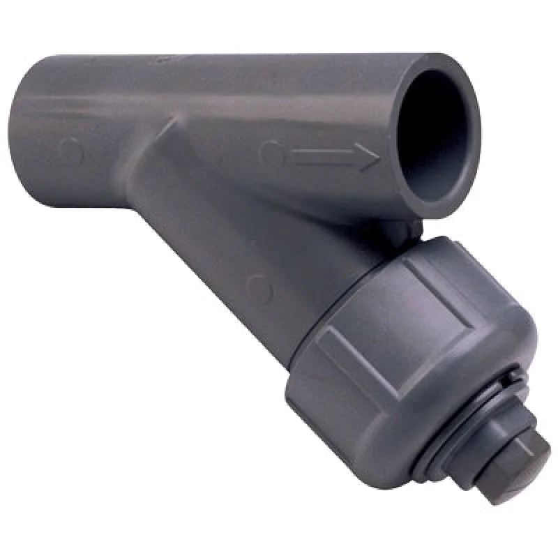 1" Spears Gray PVC Y-Strainer - SOC - EPDM - SS8 Mesh (YS22S8-010)