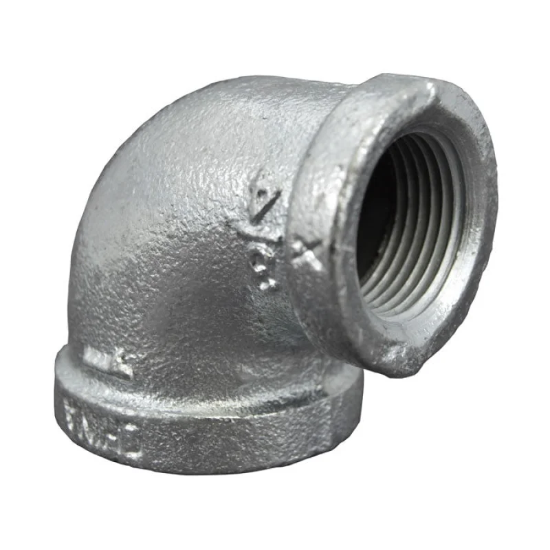 1" x 3/4" Galvanized Malleable 90 Reducing Elbow - FNPT (GM90134 / 36327)