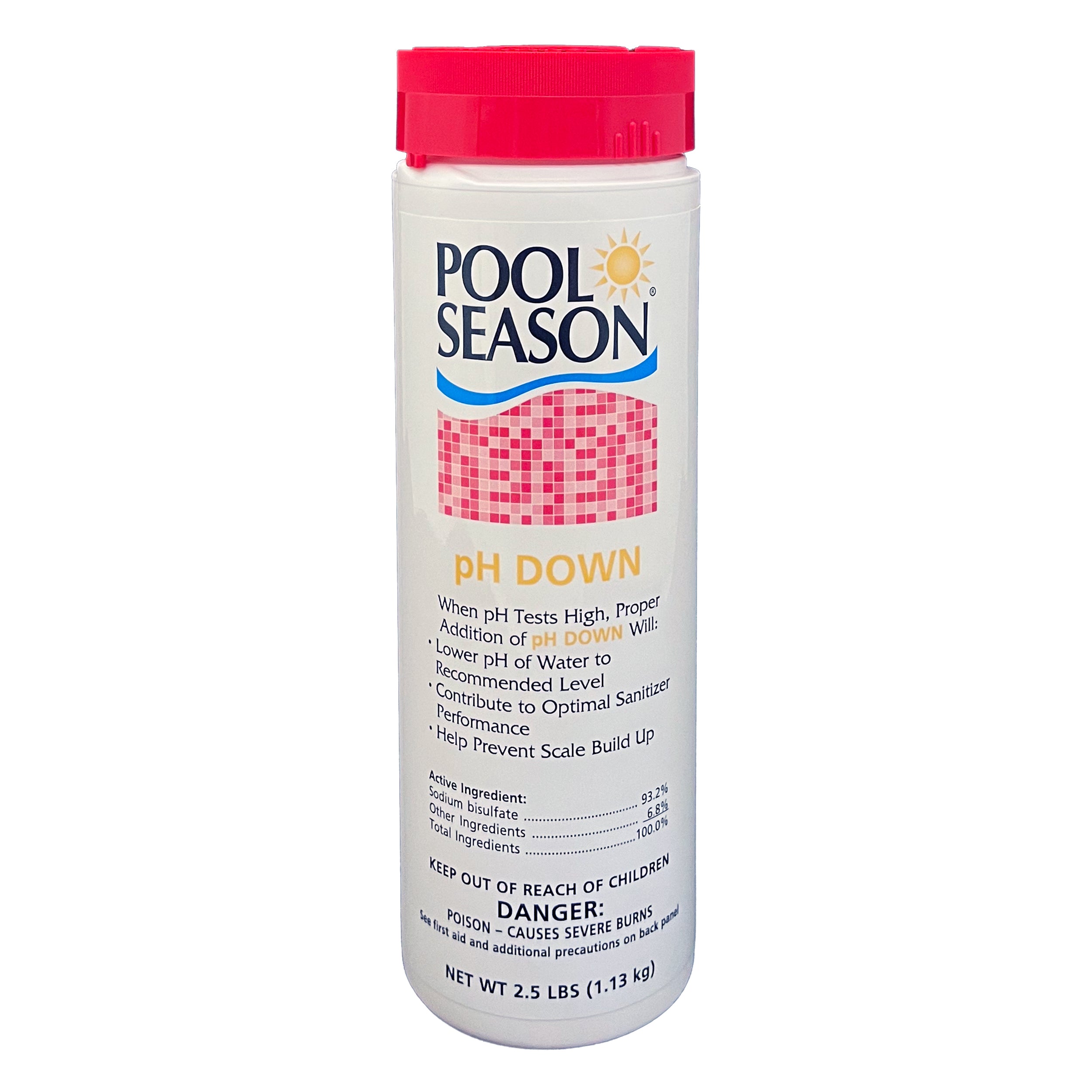 Pool Season 47251440 2.5 lbs Ph Down Bottle