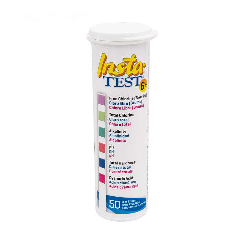 LaMotte Insta-TEST 6 Plus Pool and Spa Test Strips, 50 Count Bottle (3028-BC-12)