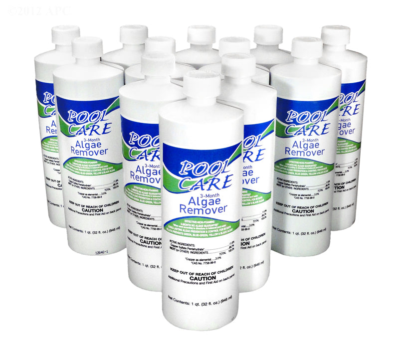 1 Quart 3 Month Algaecide, Qualco Pool Care, A10122