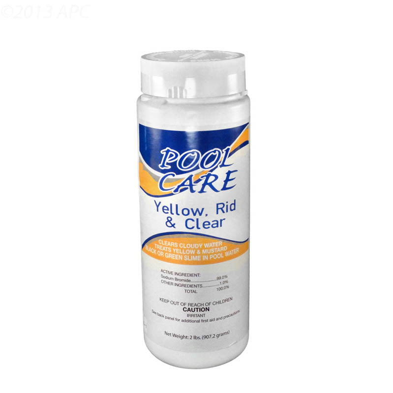 2 Lb Yellow Rid Clear, Qualco Pool Care, A55162