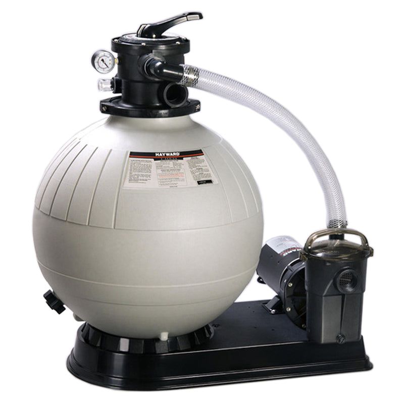 Hayward 23" Sand Filter w/ 1.5 HP Pump & Hose Pack 6' Nema Cord 200 Lbs, E2001543S