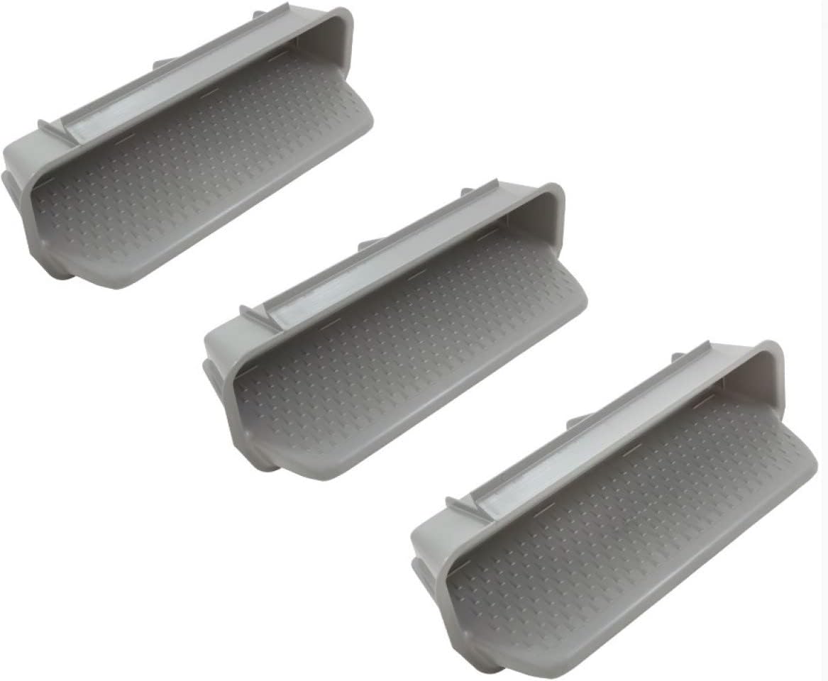 Gunite In Wall Steps, Set of 3, Med Gray, 25578001000