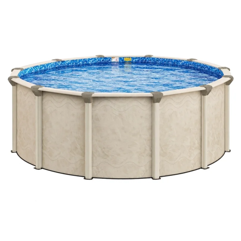 12' Round Above-Ground Pool with 52" Steel Wall | Lake Vista | 25-Year Warranty