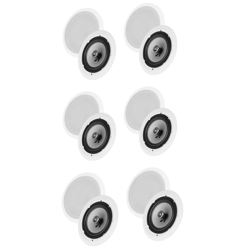 12 VM Audio Shaker 8" 200W 2 Way In Ceiling/Wall Surround Home Speakers (Twelve)