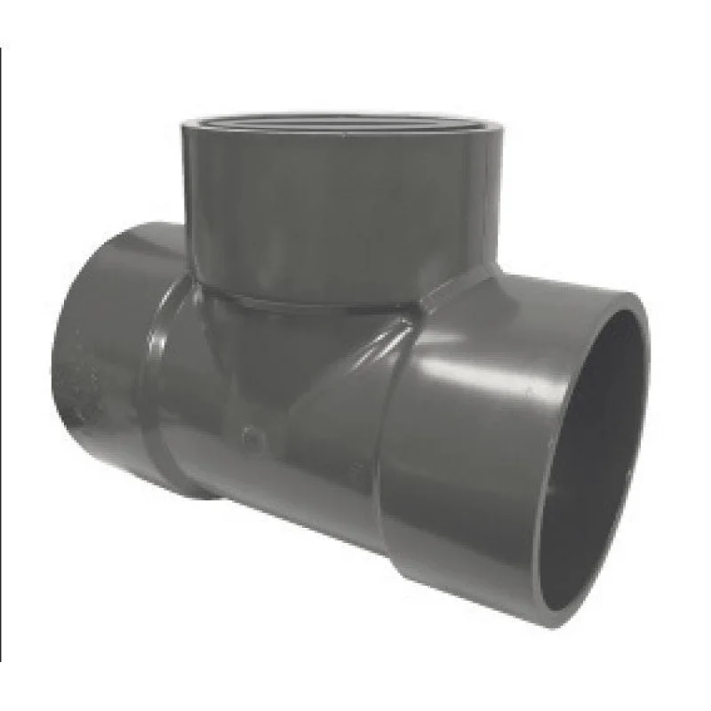 12" x 10" Sch 80 PVC Reducing Tee - Soc 801-670F (Fabricated Fitting)