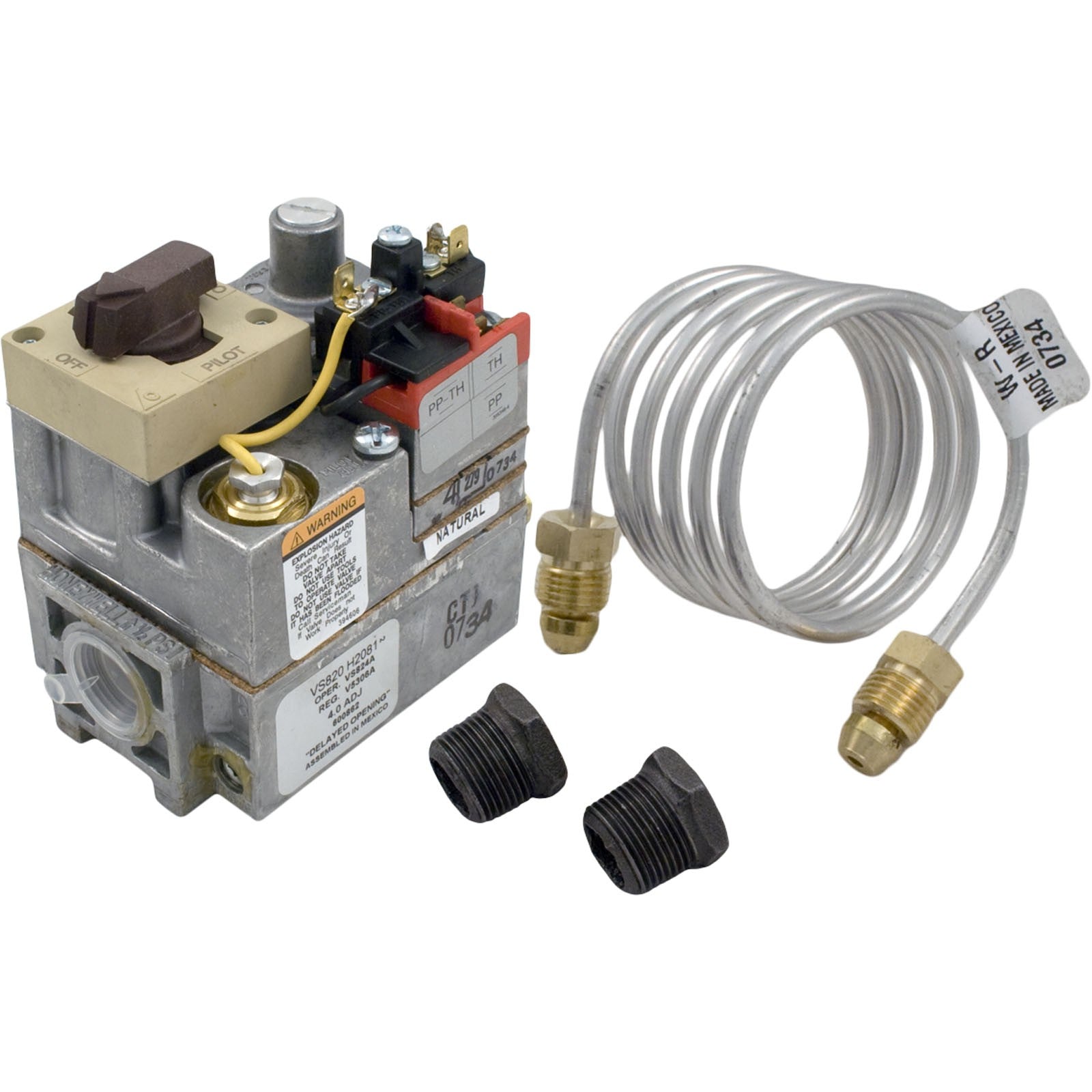 Gas Valve, Raypak 53/53A/55A/105A/105B/151/153, Nat., MV : 003898F