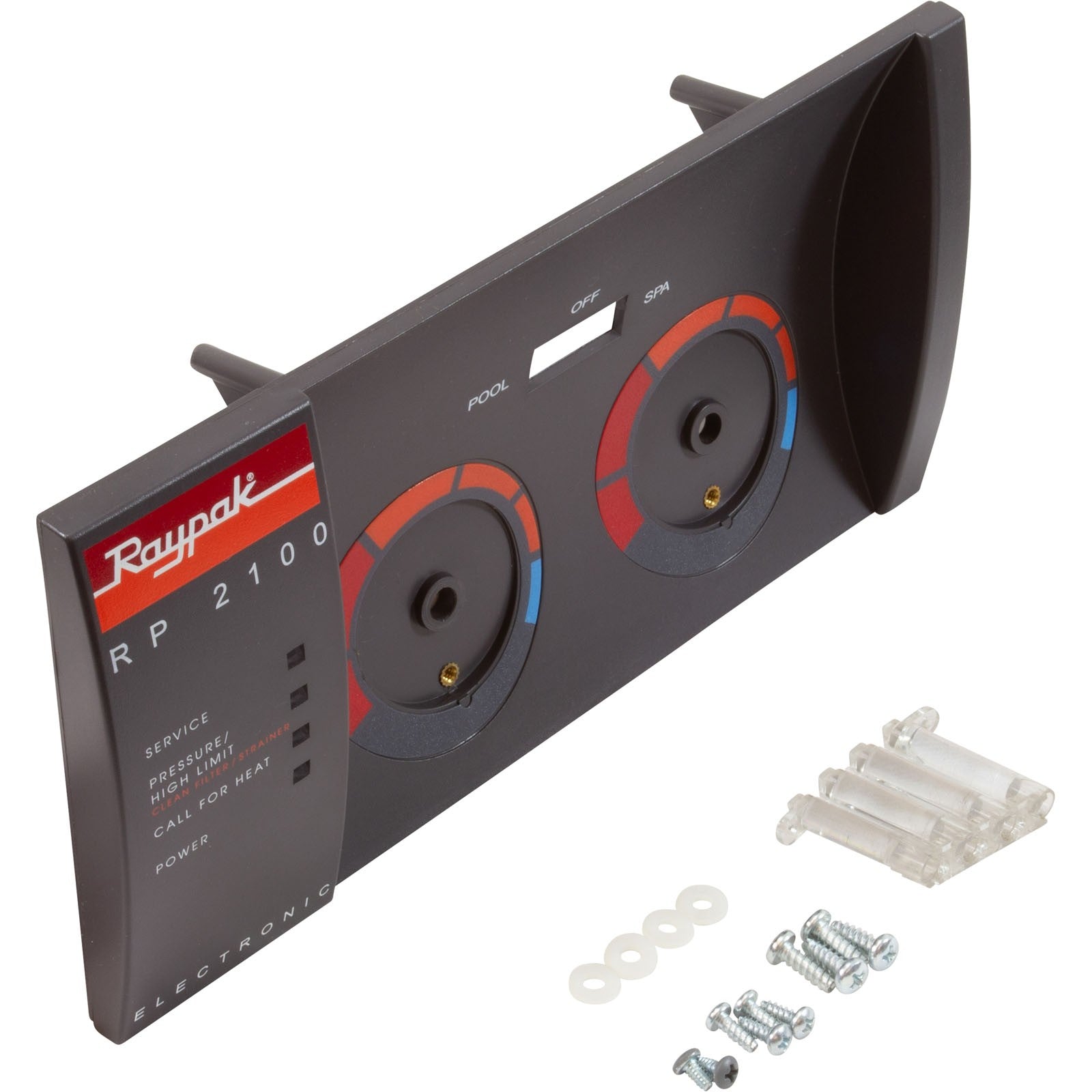 Control Panel, Raypak 2100, R185-R405, IID, w/ Decal : 005292F