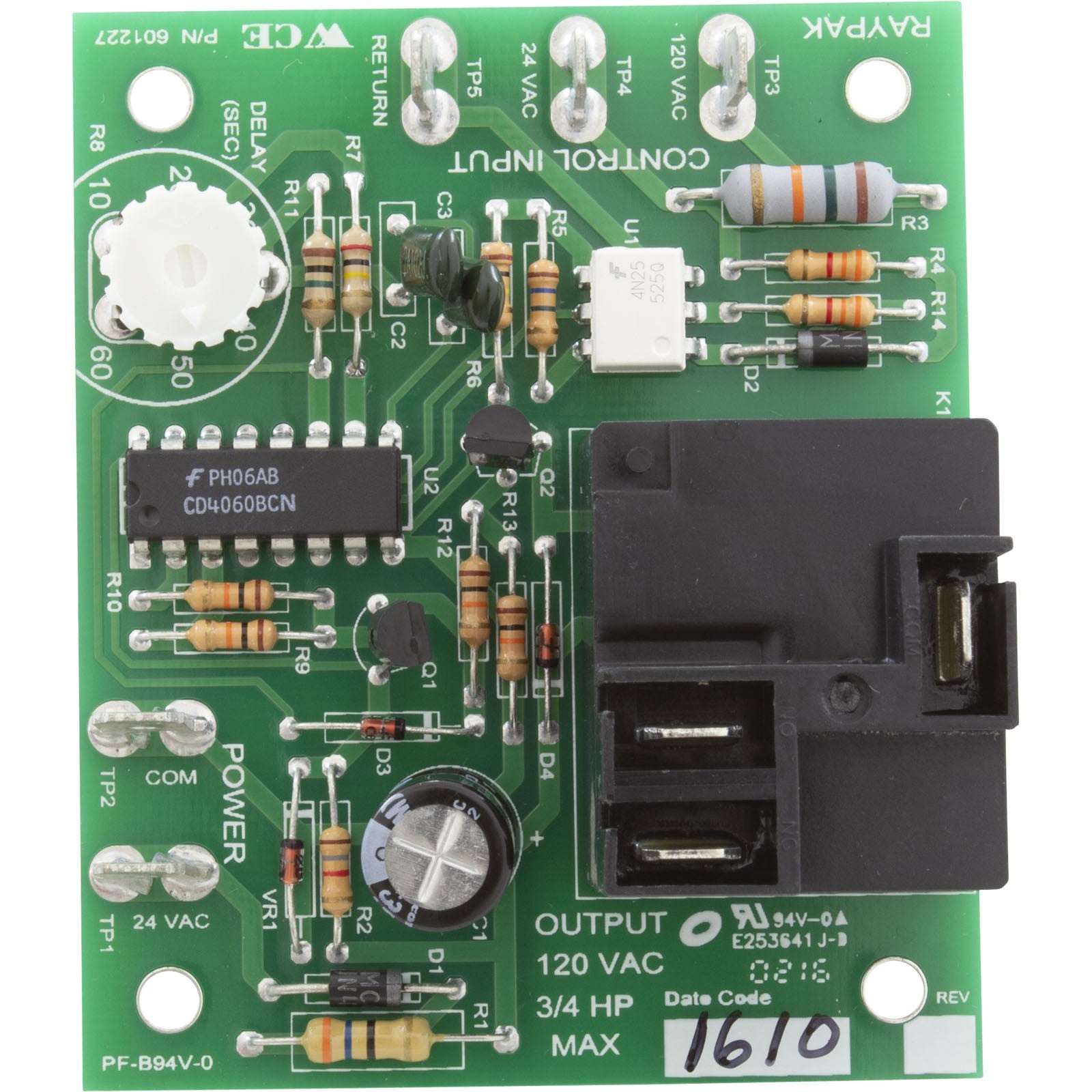 Power Vent PCB, Raypak Raytherm 514-824 : 005503F