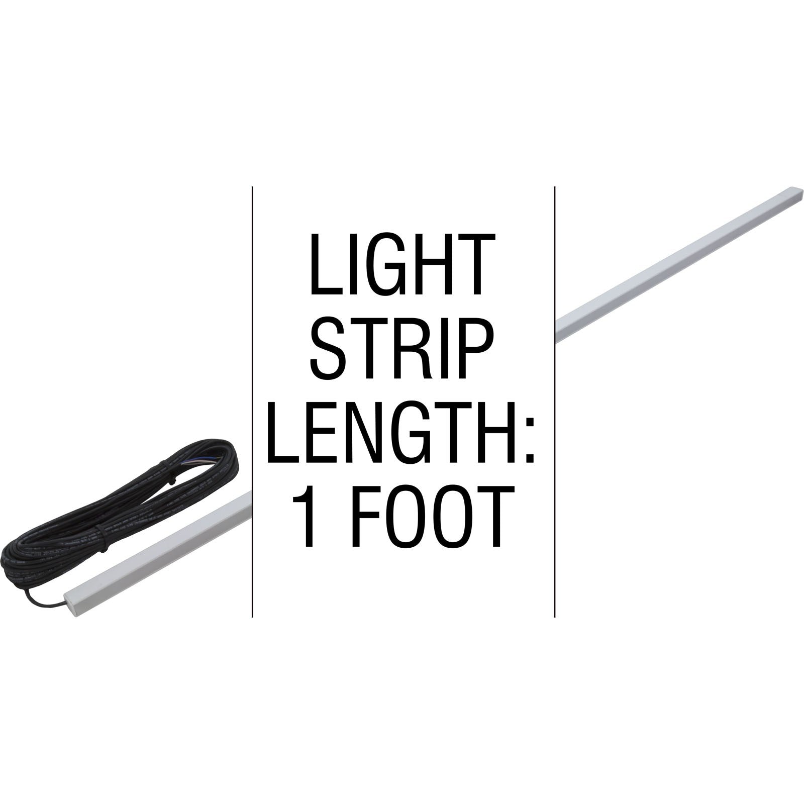 Light Strip, PAL LED, 1ft, w/Diffuser Lens, 65ft Cord : 42-PLOF-RGB-030