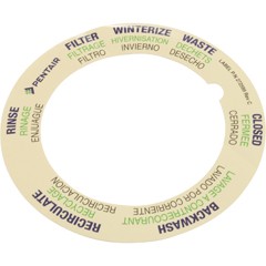 Label, Pentair 6-Way 1-1/2" Hi-Flo MPV : 272599Z