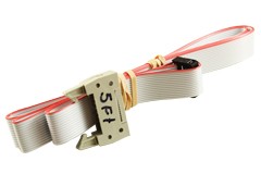 Topside Ext. Cable, ACC, 5ft, 14 Conductor Flat Ribbon, Gray : 11-XT14-5