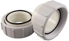 Half Union Pkg, Qty 2, Pentair Pumps/Filters, 2"S x 2"FBT : 42001-0402Z