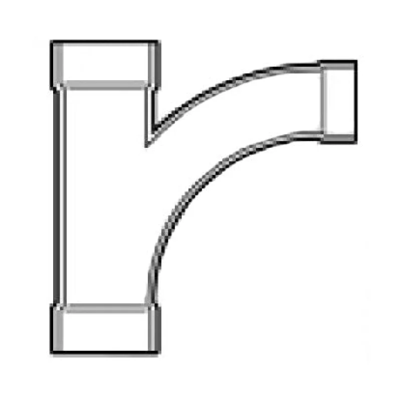 14" x 12" DWV PVC Reducing Wye and 1/8 Bend (1 pc) 3777-702