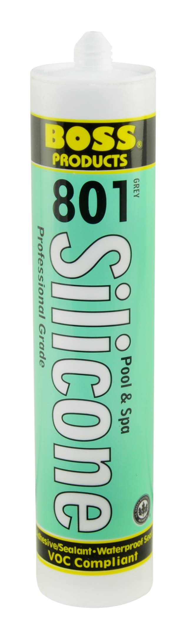 Boss 10.3 oz Gray 801 Neutral Cure Silicone Adhesive