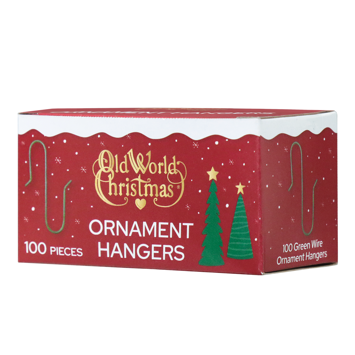 100 Green Ornament Hangers