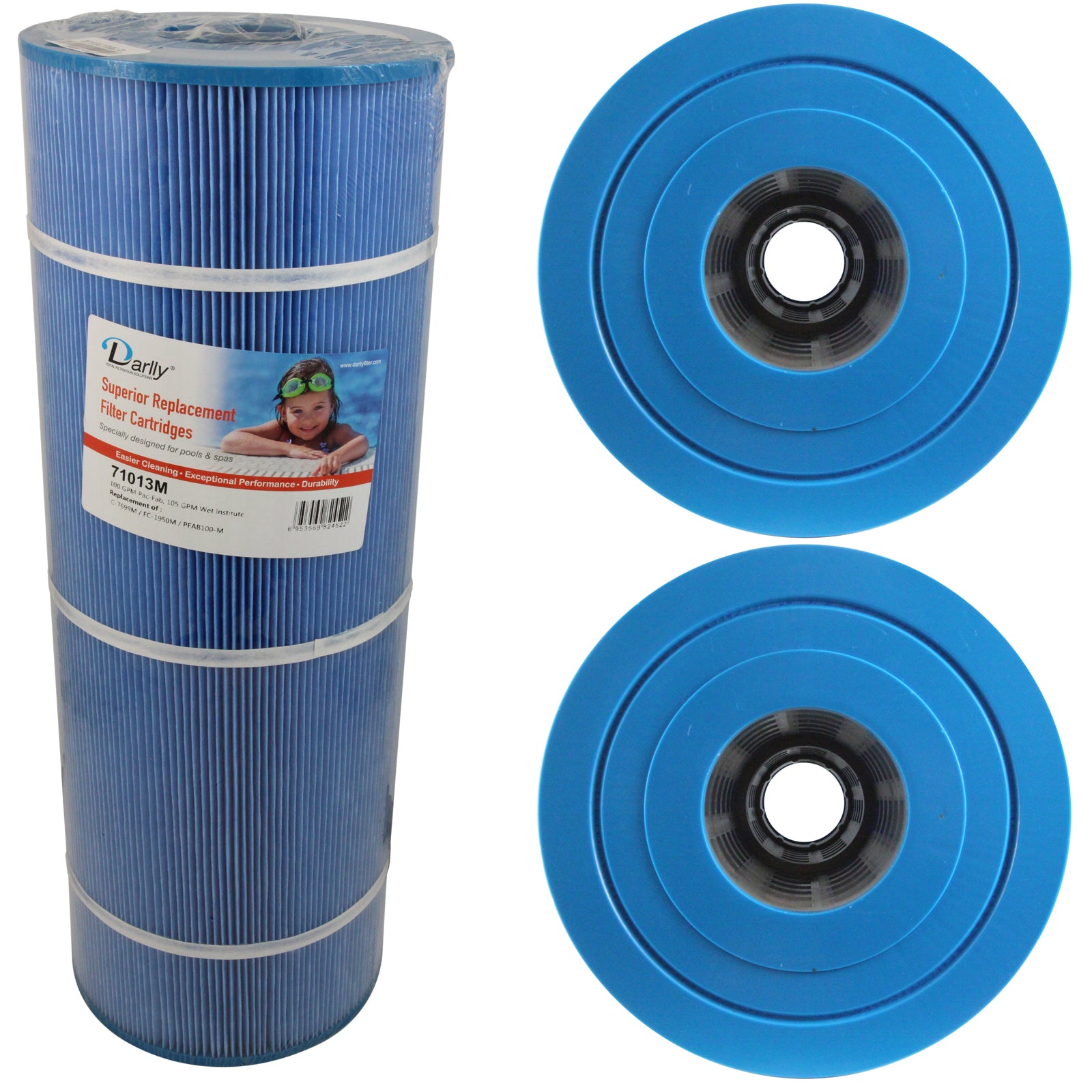 Filter Cartridge Replacement 100sqft 3-1/16"ot 3-1/16"ob 7-7/8"od 22-1/8"L 4oz MB