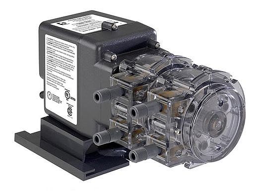 Stenner Pumps Classic Series 170DMP5 Pump, Double Head Fixed Output, 170GPD 120V 60Hz USA .25 White 25PSI