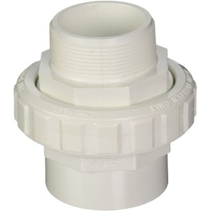 Hayward White 2" MPT X 2" S PVC Flush Union, SP14983S