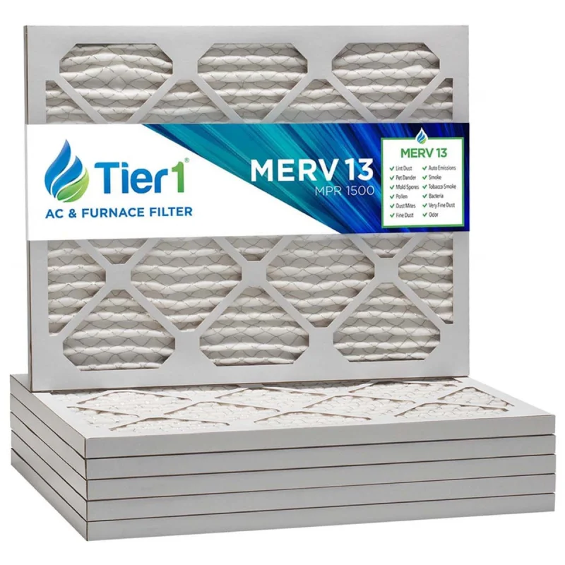 18x22x1 Merv 13 Universal Air Filter By Tier1 (6-Pack)
