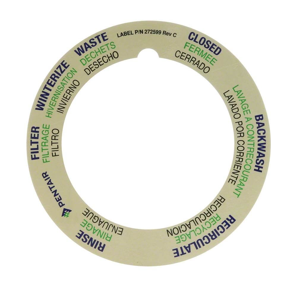 Tagelus Top Mount Valve Label