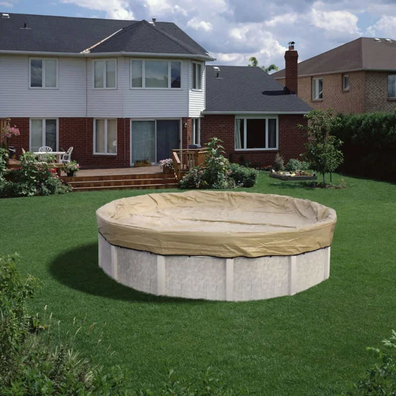 20-Year HPI Armor Kote Winter Pool Cover for 21' x 41' Oval Pools (Cover Size: 25' x 45') Made In America