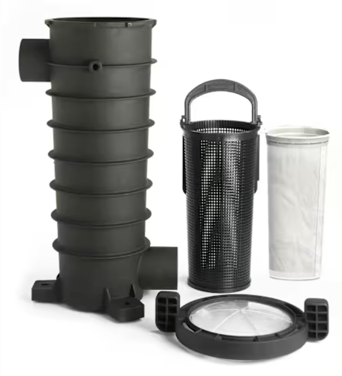 Paramount EDC Equipment Side Debris Canister, Thermoplastic, Clear Bayonet Lid, Fine Mesh Bag | 004152451600