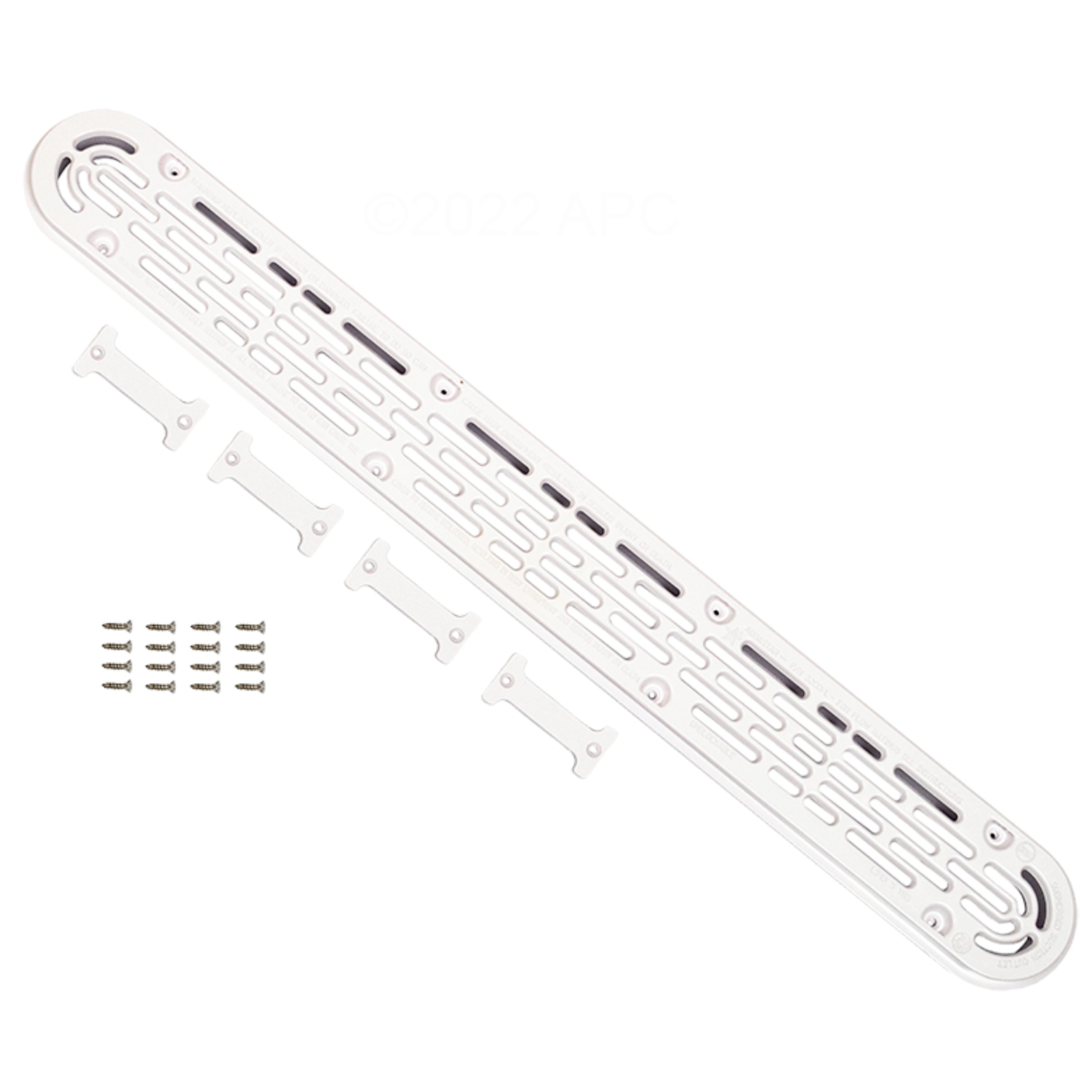 32" Channel Drain Frame and Grate - VGB Compliant Suction Outlet