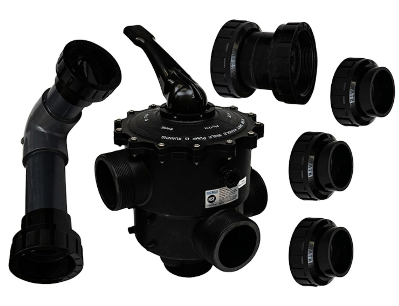 Waterco 3" Sand Filter Multiport Valve with Plumbing