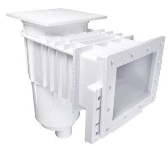 CMP White Dual Port, Square Cover Regular Mouth Vinyl Liner Skimmer, 25160-010-000