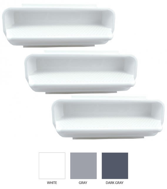 CMP 15" x 6" x 6" Gray 3" Deep In-Pool Wall Steps Set of 3
