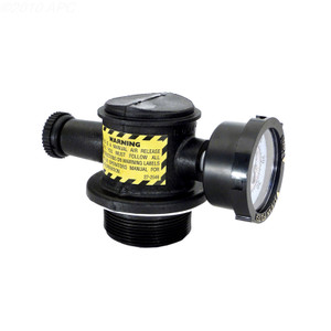 Pentair 5.25" x 4.25" x 2.75" Black Manual Air Relief Assembly, 273550Z