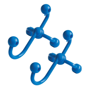 Blue Torrent Chain Link Fence Accessory Hangers - (2 Pack, Blue)