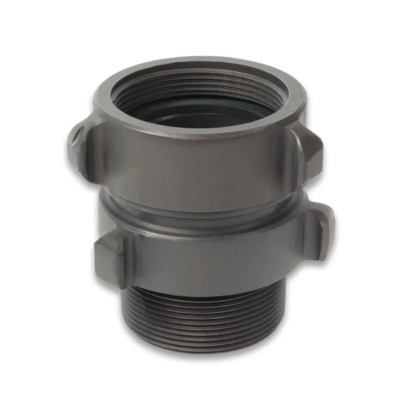 3.5" NH (NST) Female Swivel x 4" NPSH Male Adapter Aluminum