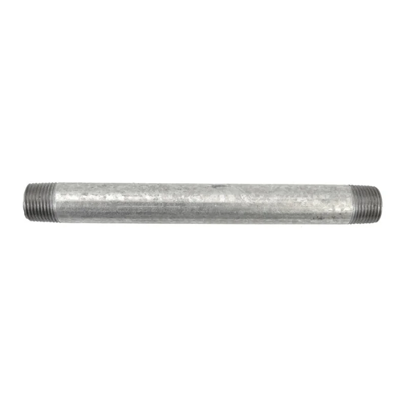 3/8" x 6" Galvanized Malleable Nipple - MNPT (GSN386 / 11360)