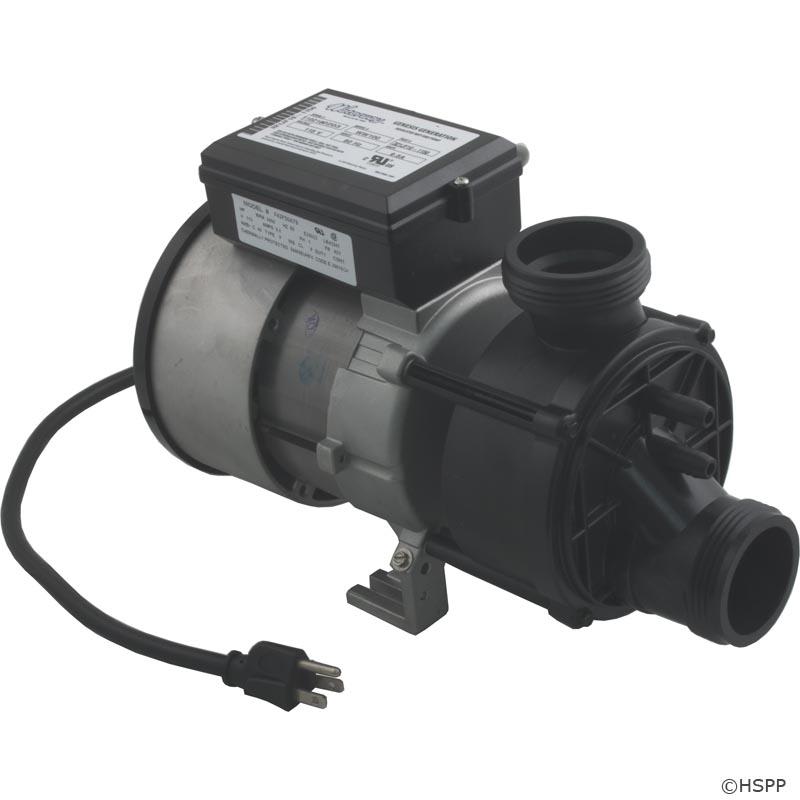 Waterway9.0A Genesis Bath Pump, Nema Cord and Air Switch, 115v, 1-1/2"