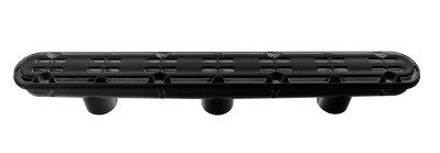 AquaStar 32" Black Channel Drain With 3-Port Sump, 32CDAV102