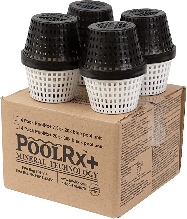 PoolRx 4-Pack Black Pool Unit 20K-30K Gallon Pools