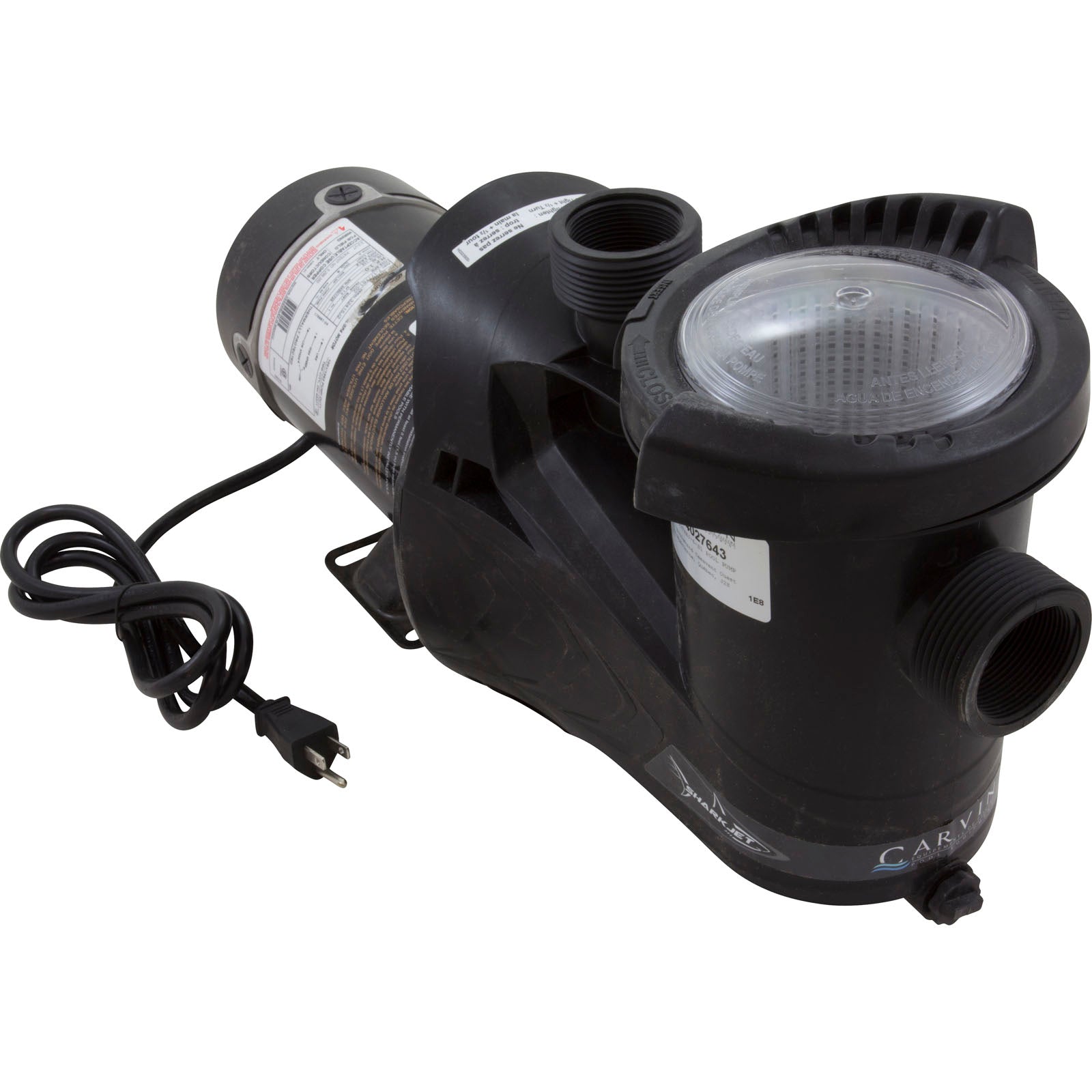 Pump, Carvin Sharkjet,1.0hp,115v,2-Spd,1-1/2",6ft Nema,Vert
