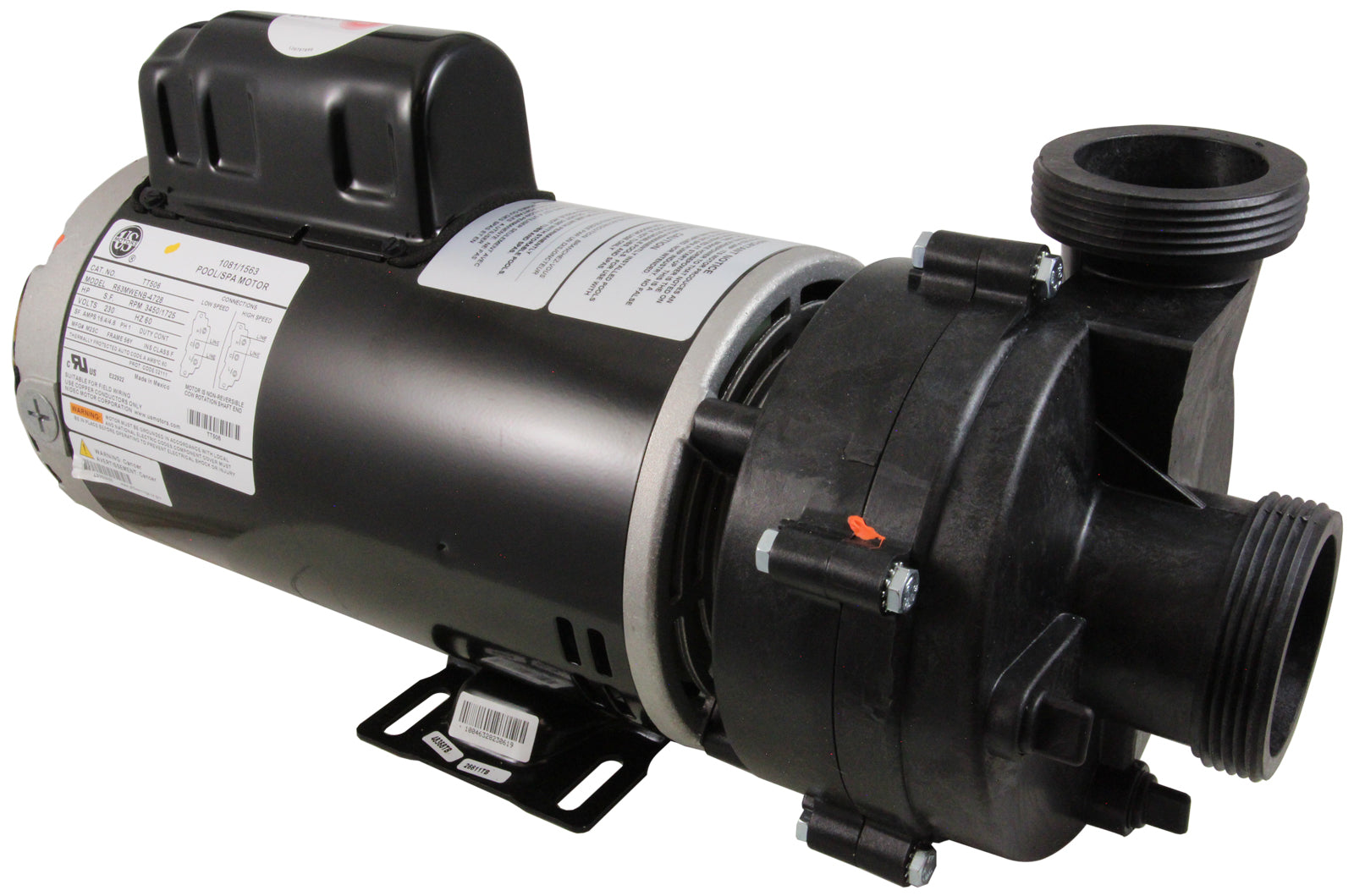 Pump, Balboa Ultimax, 230V,56FR,5.0HP, 2-Spd, 16.4A/4.8A, 2"