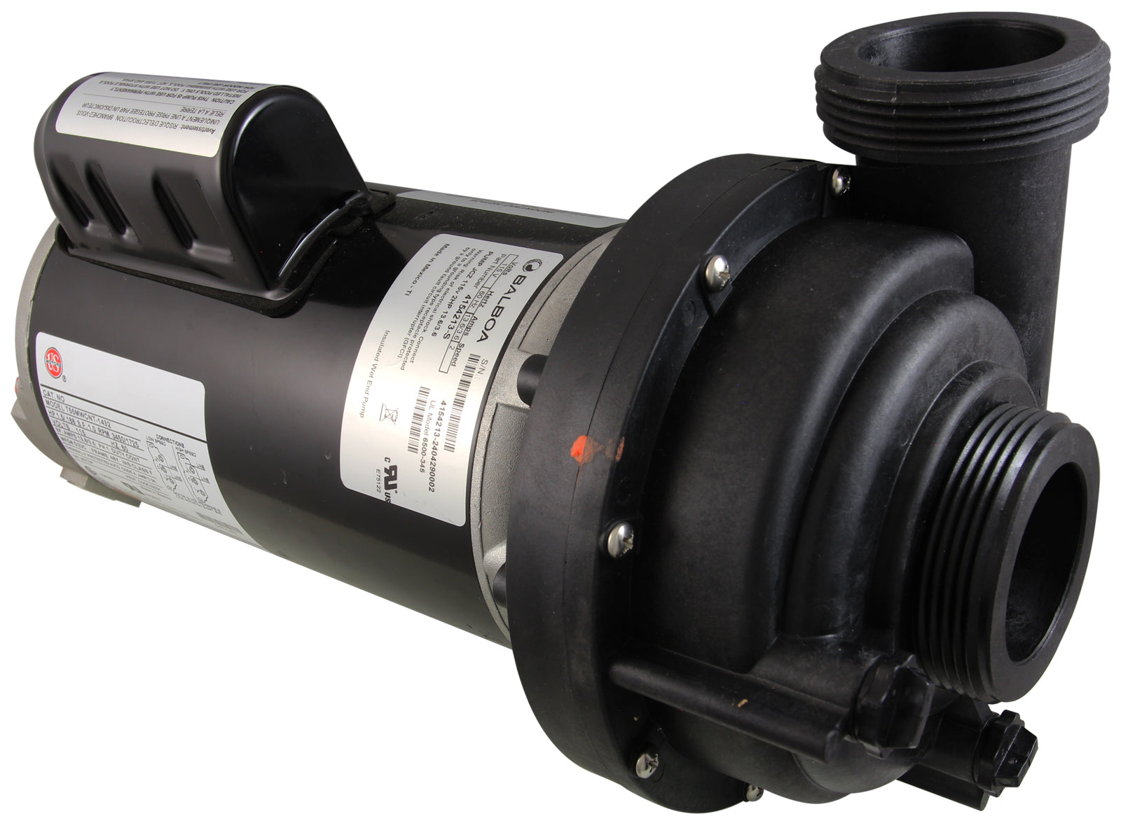 Pump, Balboa, 115V, 1.5HP, 2-Spd,13.6A/3.6A, 2", Bracketless