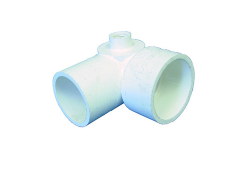 Waterway Pvc Fitting 90 Ell 1-1/2" Slip X 1-1/2" Spigot X 1" Slip - Side Outlet | 411-4050