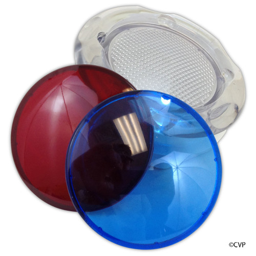 Waterway Plastics Wall Fitting,3 3/4"Hole Size,5" Face,W/ Lenses, Reflector | 630-K005
