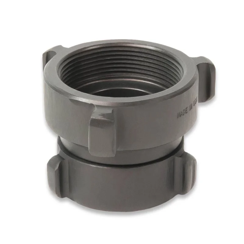 4" NH (NST) Female Swivel x 2.5" NPT Female Rigid Adapter Aluminum