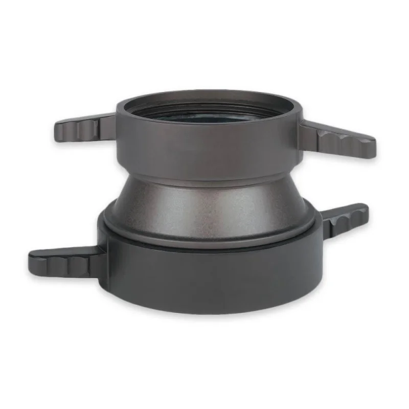 4" NPSH Female LH x 2.5" NH (NST) Female LH Swivel Adapter Aluminum