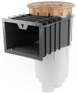 Pentair U-3 Skimmer Gray/Tan 2" NPT Concrete Skimmer 1.5" NPT Reducer With Float and Check Valve, 08650-3403E