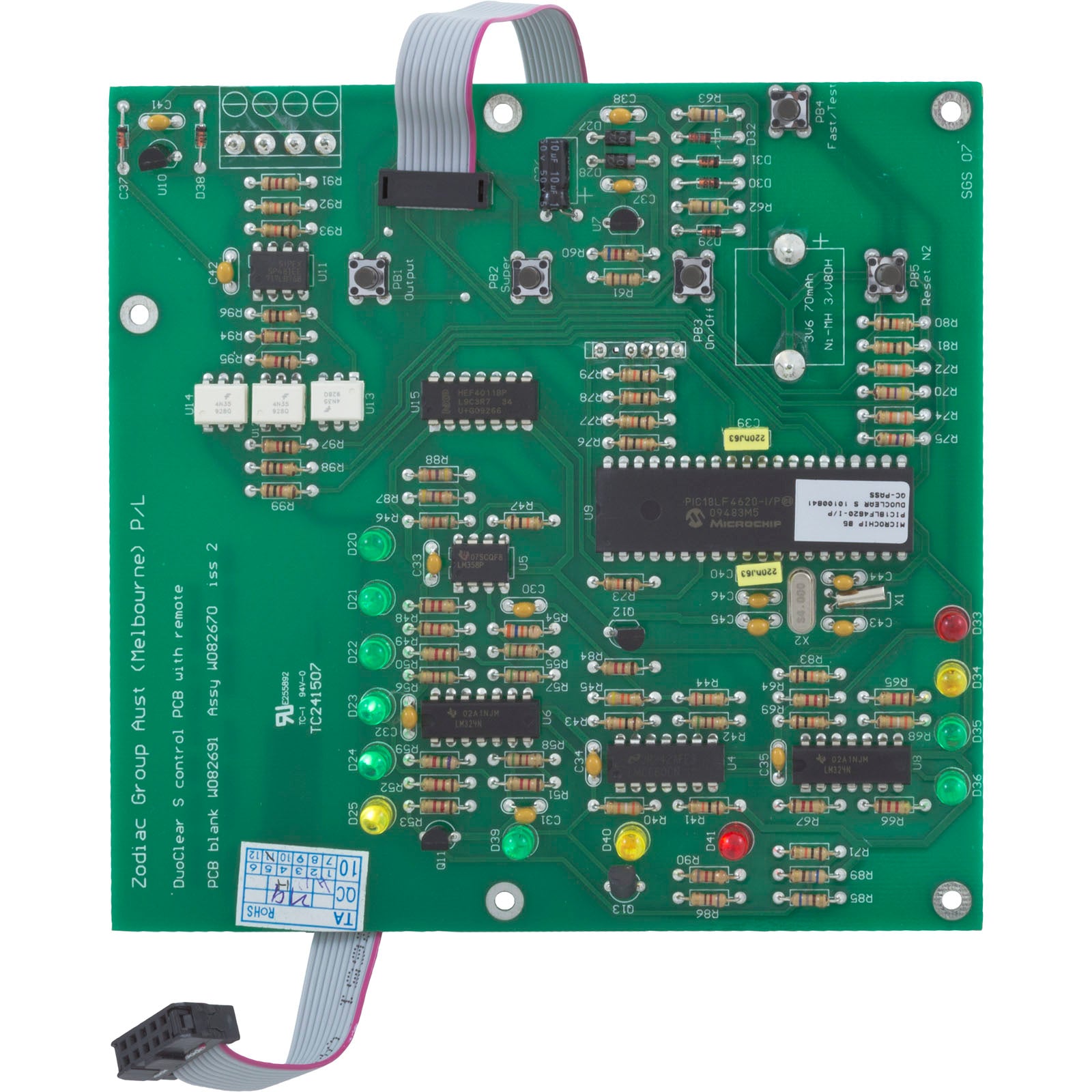 PCB Assembly, Zodiac DuoClear S Control