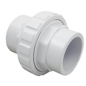 Hayward White 1.5" x 2" SLIP ABS Threaded Flush Female Socket Union, SP14952S